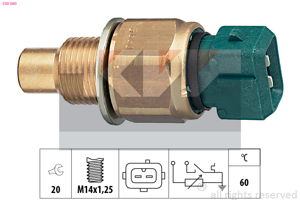 Senzor,temperatura lichid de racire 530 560 KW